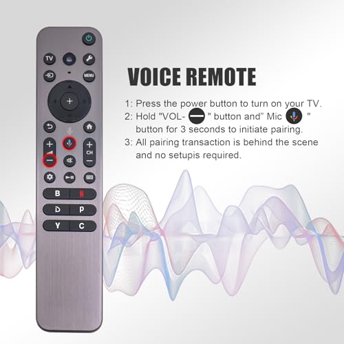 RMF-TX910U Backlit Voice Remote Replacement for Sony Smart TV, Applicable for Sony BRAVIA XR OLED/Full Array LED/4K Ultra HD/QD-OLED/Mini LED Series 2023 TVs, fit for Sony Remote Control
