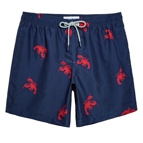 Image of maamgic Mens Slim Fit Swim Shorts Swim Trunks 7 inch Quick Dry Mens Bathing Suits with Mesh Lining