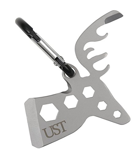 Image of UST Tool-a-Long Multi-Tool Carabiners with Durable, Compact Stainless Steel Construction for Hiking, Kayaking, Camping, Travel and Outdoor Survival