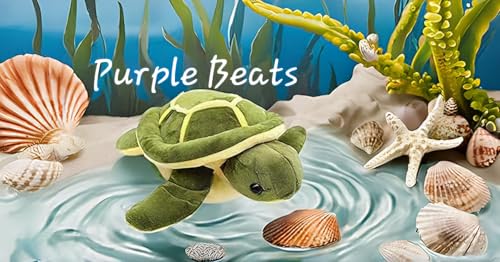 Image of Purple Beats Soft Toy Jungle Safari Zoo Series Animal Doll Plush Toy Stuffed Animal Plush Toys Girls Boys Gifts| Cuddle Friend for Cats, Dogs (SmallTurtle 40 Cm)