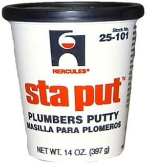 Hercules 14 oz. Superior Grade Oatey 25101 Sta Put 14-Ounce Plumbers Putty, 14 Ounce, Tan