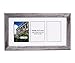 CreativePF- 3 Opening Glass Face Driftwood Picture Frame to Hold 5 by 7 inch Photographs Including 10x20-inch White Mat Collage