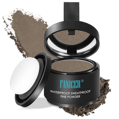 Retoca Raíces,Retocador de raíces en polvo,Corrector para Densificar El Cabello, Para Mujeres y Hombres, Uso para Rellenar el Cabello Debilitado para Corregir y Densificar，Marrón oscuro 07