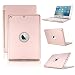 iPad Keyboard Case for iPad 9.7 inch 2018/2017 -KVAGO Hard Shell Case with 7 Colors Back-lit Wireless Bluetooth Keyboard Cover for iPad 6th Gen,5th Gen -Rose Gold