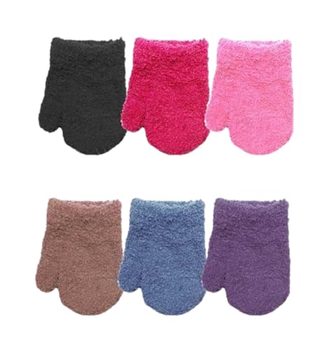 Guantes para niños pequeños elásticos y cálidos para paseos de invierno en familia