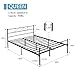 VECELO Metal Platform Bed Frame Mattress Foundation with Headboard & Footboard/Firm Support & Easy Set up Structure, Queen, Black