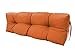 Coussin pour Palette Canapé de Palette Dossier matelassé Coussin d'assise Amovible Ensemble de Coussins (Coussin De Dos 120x50x15, Orange)