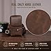 hengwin Leder Handy Gürteltasche Herren, Handy Holster mit Gürtelclip & Schultergurt, Große Smartphone Tasche für iPhone 17 Pro Max Samsung Galaxy S25 Ultra, Crossbody Brusttasche Outdoor Dunkelbraun