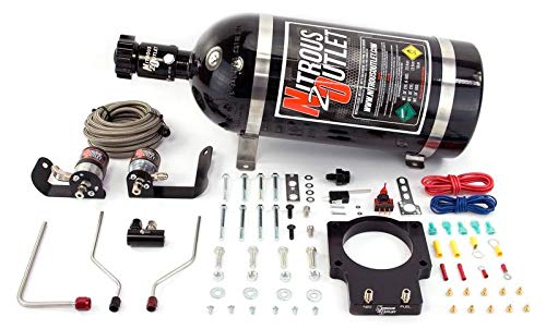 Nitrous Outlet 90mm 2008-2013 C6 LS3 Corvette Hardline Plate System (50-200HP) (10lb Bottle)
