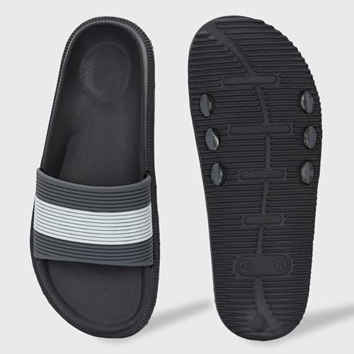 Image of Centrino Slides for Men | Comfortable & Stylish with Soft Insole | Trendy Design with Support Strap | Perfect for Spring Summer Travelling, Walking