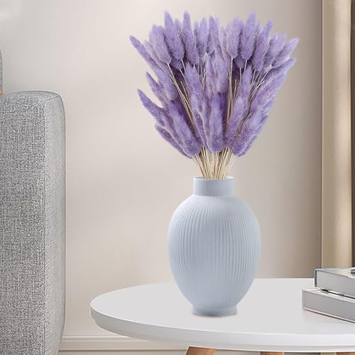 120 Flores secas Pampas Grass decorativas lavanda 50 cm miniatura 5