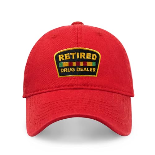 Image of Funny Cotton Dad Hat, Retired Drug Dealer Strip Club Veteran Low Profile