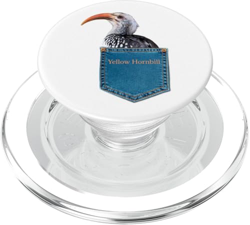 Bucero in un ornitologia di uccelli tascabili PopSockets PopGrip per MagSafe giallo