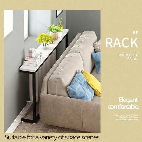 Mesa de sofá estrecha para aprovechar pasillos largos y ahorrar espacio en habitaciones 6