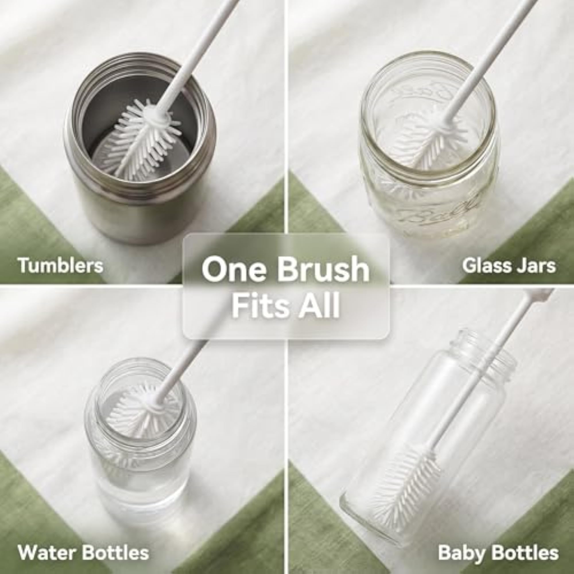 Platinum Silicone Water Bottle Cleaner Brush
