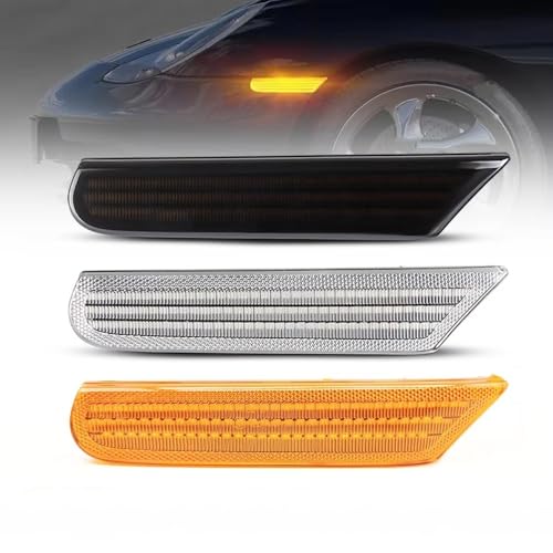Wing Mirror Indicator Light For Boxster 986 996 911 dla Carrera do Targa 1996-2004 dynamiczne bursztynowe światło boczne LED