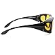 FALINGO Nachtsichtbrille Nachtfahrbrille Nachtsichtüberbrille NIGHT EDITION Autofahrbrille Anti-Blend-Brille UV 380