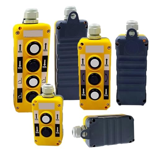 BQHHWTZ 1 PCS Industrial Control Push Button Switch Crane Truck Controller Switches Control Lift Electric Cob-T381 Cob-281 Cob-481