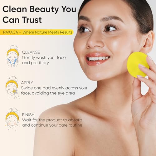 Turmeric Kojic Acid Cleansing Pads, 50 Pcs Kojic Acid And Turmeric Cleansing Pads for All Skin Types, Exfoliating Cotton Rounds, Dark Spots Remover for Face, Deep Clean Pores - Image 6