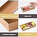 50 Pack 7.5x3.3 Inches Small Charcuterie Boxes with Clear Lids - To Go Paper Mini Treat Box, Charcuterie Boards Accessories, Dessert Boxes, Cookie, Cake Slice, Chocolate Strawberry, Donut (Brown)