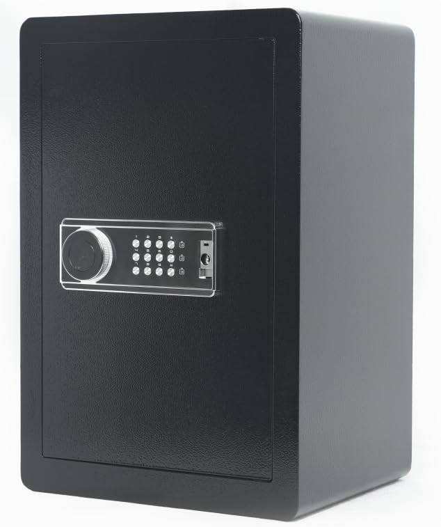 GarveeTech XS-60DZ Tresor 62,3L, Safe mit Zahlenschloss & Schlüssel, Stahl