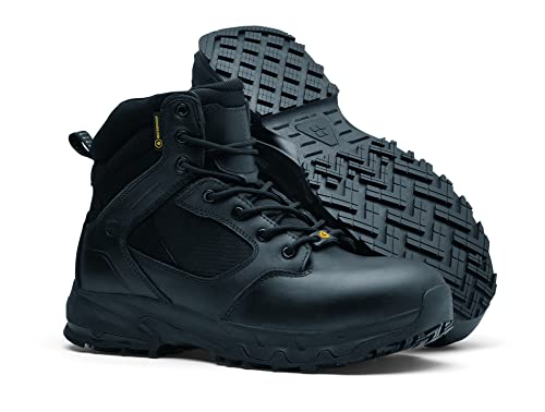 Shoes for Crews Defense Mid, Safety shoes CE certified 02 HRO WR SRC, Unisex boots with non-slip outsole, Waterproof Shoes for men and women