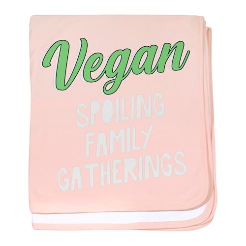 CafePress Vegan Vegetarian Veganism Meat Food V Baby Blanket, Super Soft Newborn Swaddle