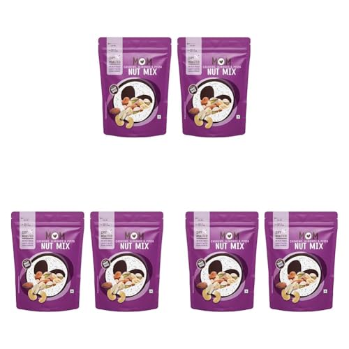 Image of MOM - Meal of the Moment, Roasted Nut Mix, 46g / 48g (Pack of 6) - Rich source of fiber | High in Protein | Smart Snack | Dry Fruit