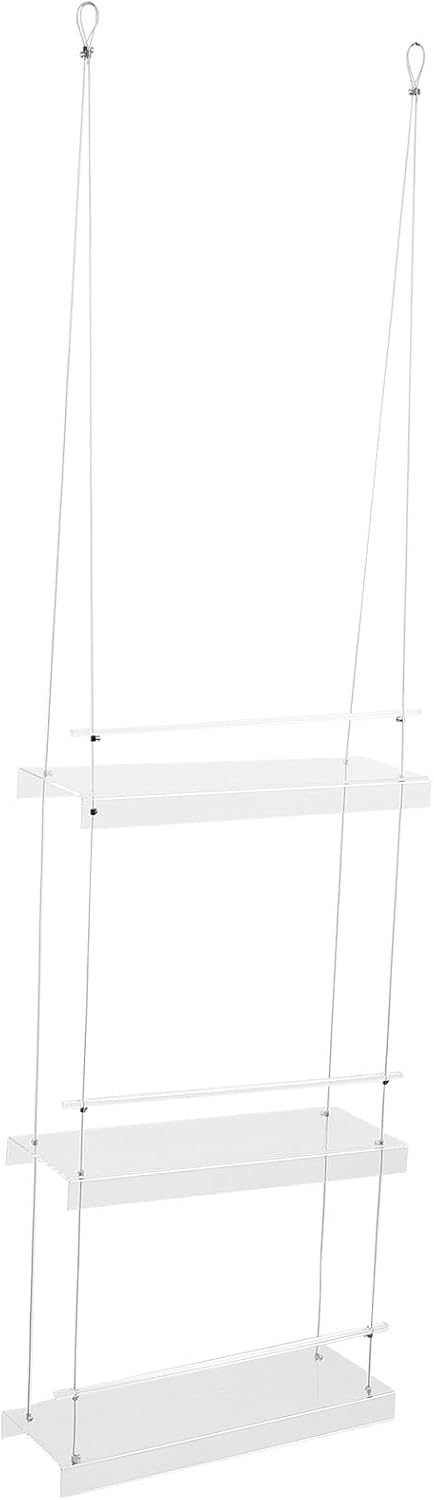 FAVOMOTO Hanging Flower Pot Shelf Decorative 3-tier Acrylic Plant Rack Window Mounted Indoor Plant Holder for Home Garden Patio