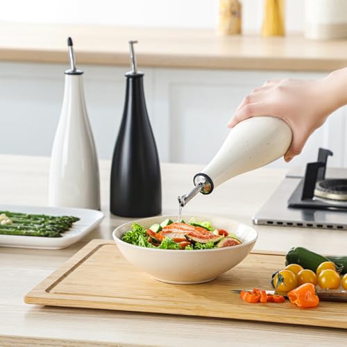 image for vancasso 16 Oz Ceramic Olive Oil Dispenser Bottle, Bottle Dispenser wi