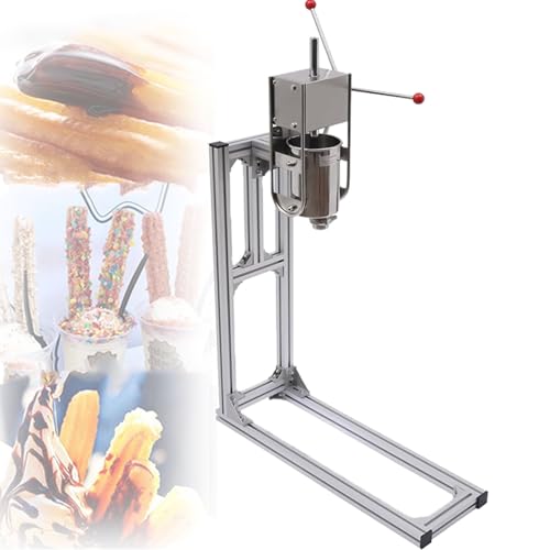 Churros comercial de acero inoxidable, máquina de llenado manual de donas para panaderías y restaurantes, fácil de usar y limpiar
