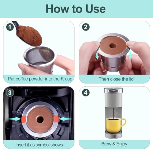 image for RETHONE K Cup Reusable Coffee Pods, Stainless Steel Reusable K Cups Co