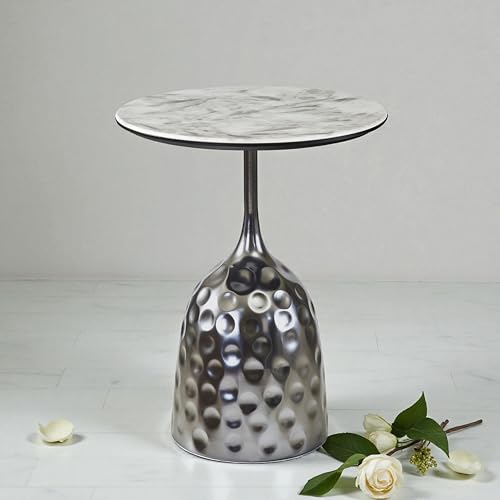 Image of The Attic Celeste Round End Table Minimal Modern Look,Black