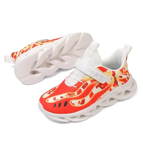 Jakcuz Kids Sneakers for Boys Girls Athletic Gym Tennis Shoes Lightweight Comfortable Kids Children Casual2