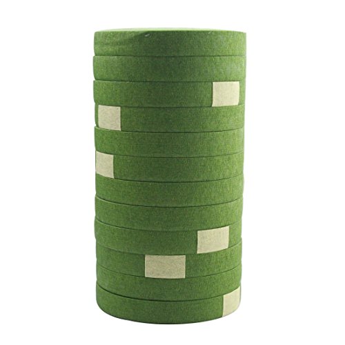 DECORA a Dozen 1/2-inch by 30 Yard Dark Green Floral Tape for Bouquet Stem Wrap Floral Arranging Craft Projects Corsages, Wedding Bouquet