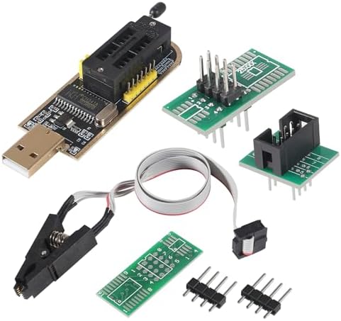 Organizer SOIC8 SOP8 Test Clip for EEPROM 93CXX / 25CXX / 24CXX + CH341A 24 25 Series EEPROM Flash BIOS USB Programmer Module (2)