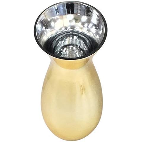 30cm High Gloss Gold Flared Flower Vase Cover