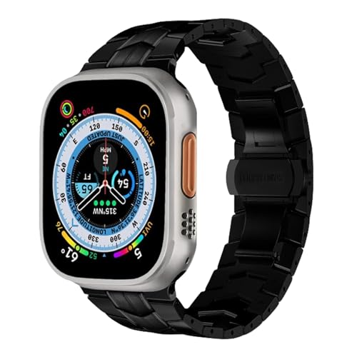 Bracelet Apple Watch Titane Métal Réglable 45mm 44mm 49mm pour iWatch Ultra SE Series