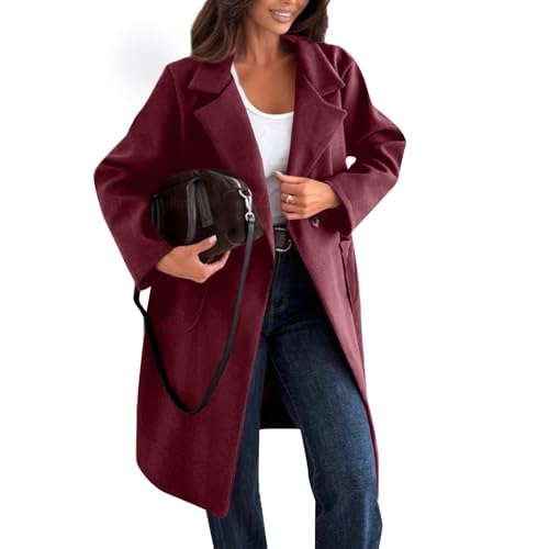 Manteau laine mélangée femme pour l'automne hiver au travail