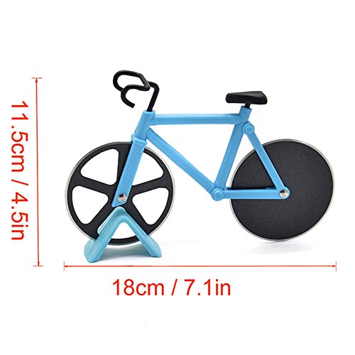 Cigopx Bicicleta Cortador de Pizza, Mountain Bike Cortador de Pizza Roda de Aço Inoxidável Roda de C