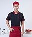 Chef Jackets Waiter Coat Short Sleeves Back and Underarm Mesh Size L (Label:3XL) Black