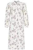 Langarm mit Knopfmanschette Ringella Damen Nachthemd mit Stehkragen Champagner 54 1511010,Champagner, 54