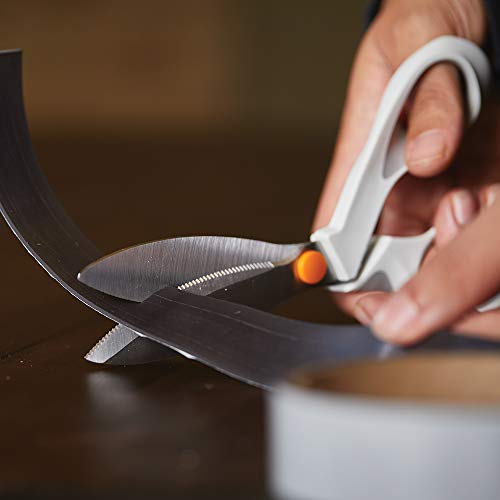 Fiskars 179800-1001 Softgrip Powercut Fabric And Mixed Media Scissors - 8 Inch Heavy Duty Scissors For Fabric, Cardboard, Cork, Decorative Metal And Foam Cutting With Serrated Blade Edge thumb #5