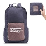 FFZM Ultra Light Folding Backpack Hiking Outdoor Backpack Durable Waterproof Portable Travel Backpack with Lever Cover