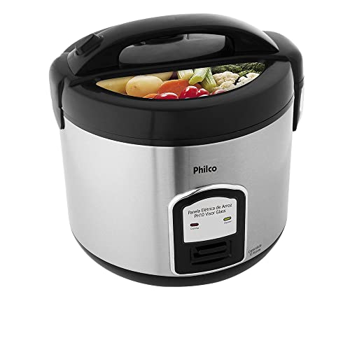 Panela de arroz, Ph10 visor glass, 10 xícaras, Preto, 220v, Philco