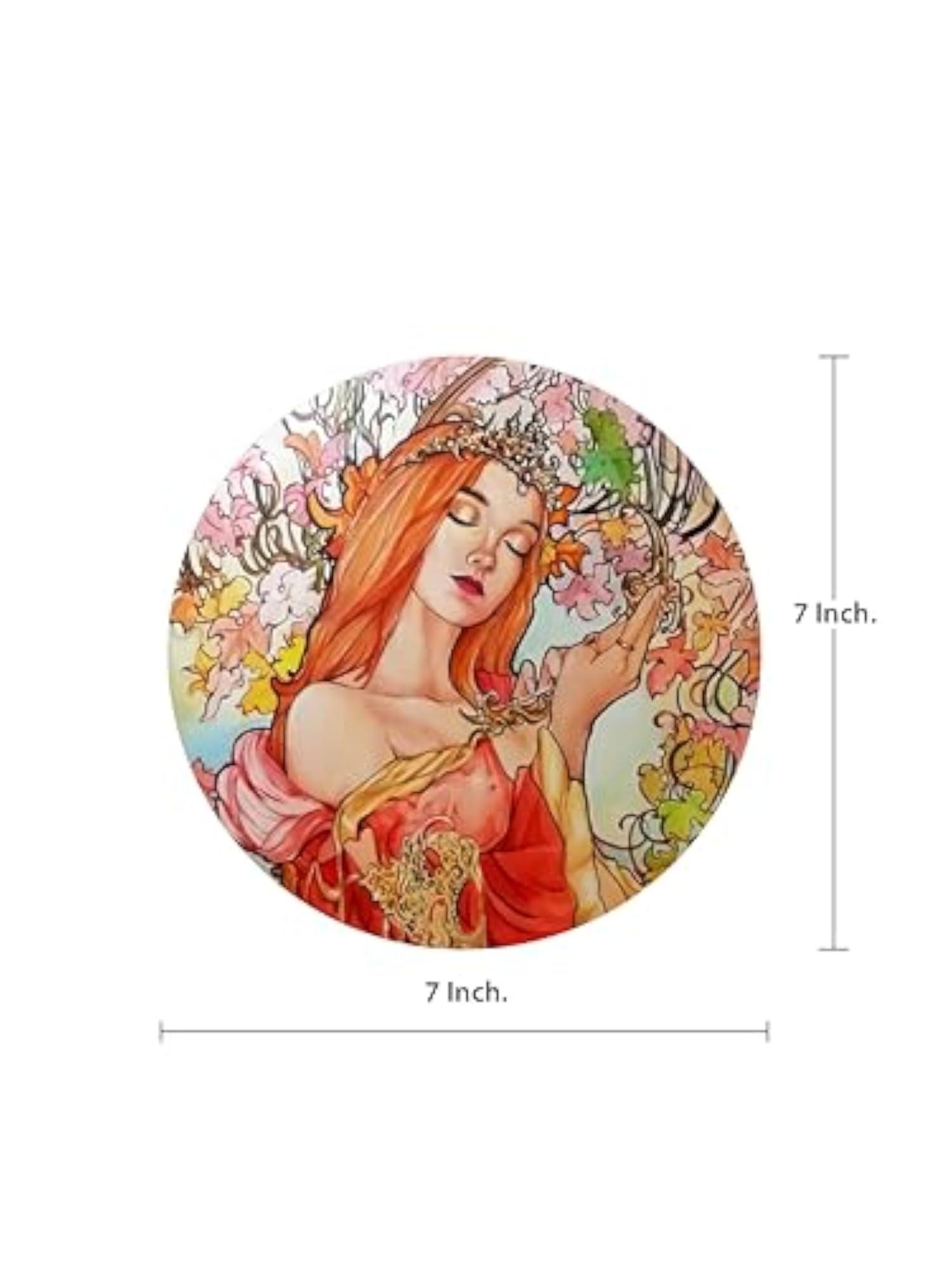 Artistic Autumn Decorative Wall Plate, Gift Box Packaging