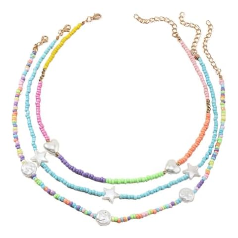 Collier ras du cou perles de riz Njdkadey Cover