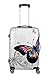 Produktbild Birendy Reisekoffer Polycarbonat Hartschalen Hardcase Trolley mit Zahlenschloss Koffer Kofferset 4 Rollen einfacher Transport (A10-Schmetterling weiß, L - Handgepäck 55x35cm)