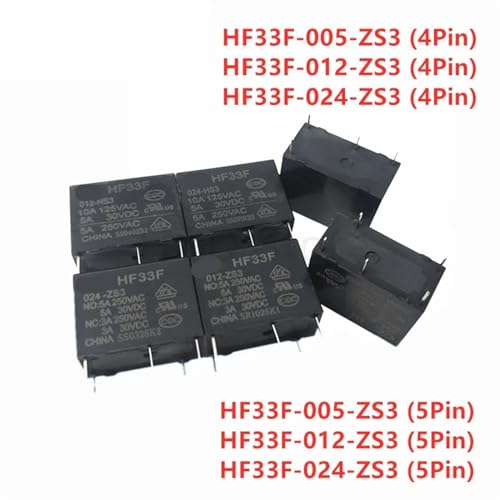 Relé HF33F de alta capacidad 5A para control de energía estable 2