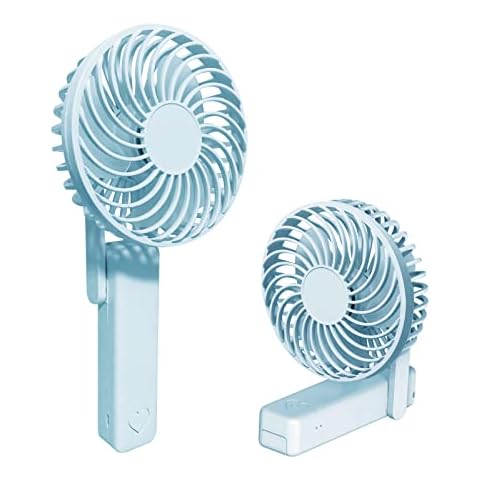 IQeer Mini-Handventilator mit wiederaufladbarem, batteriebetriebenem, kleinem, persönlichem, tragbarem Ventilator, 3 Geschwindigkeiten, Innen- und Außenbereich Cover